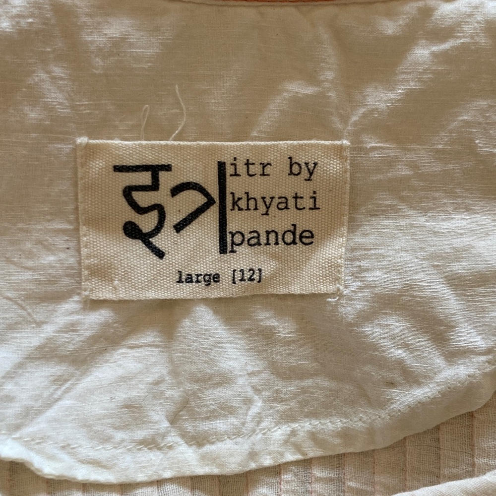 Itr by Khyati Pande Escape Off-white embroidered and floral dress in size L - Picture 11 of 15